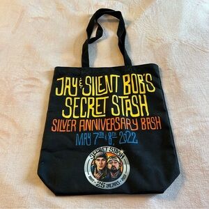 Jay & Silent Bob’s Secret Stash Silver Anniversary Bash black tote bag